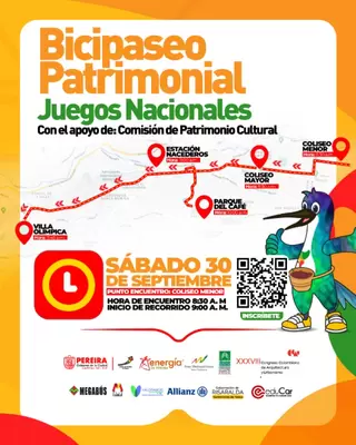 Bicipaseo Patrimonial Juegos Nacionales