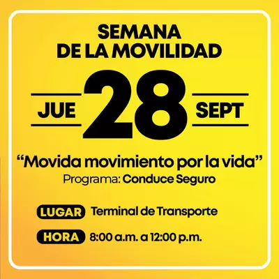 Semana de la Movilidad Movida Movimiento por la vida