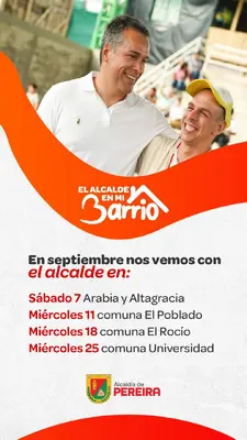 El Alcalde en mi barrio nos vemos con el Alcalde en septiembre