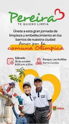 Pereira te quiero limpia Comuna Olímpica