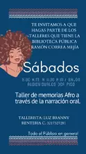 Taller de memorias afro narración oral