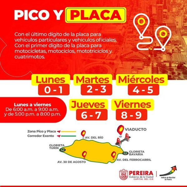 Así Funcionará La Medida De Pico Y Placa Para Vehículos En Pereira 5193