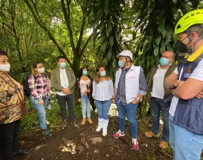 Residentes de Olímpico II, se beneficiarán con la construcción del muro de contención