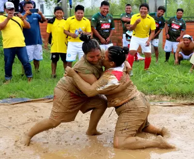 Los Embera Chamí demostraron sus habilidades con los juegos autóctonos municipales