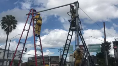 Red semafórica en avenida de La Independencia fue rehabilitada