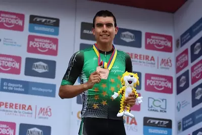 Un pereirano conquistó la medalla de bronce en el Campeonato Nacional de Ruta de ciclismo