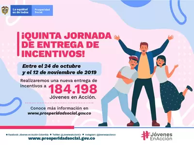 El jueves comienza una nueva jornada de entrega de incentivos para los “jóvenes en acción”