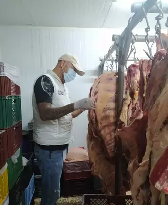 En operativos de inspección, Secretaría de Salud destruyó 22 kilogramos de carne en mal estado