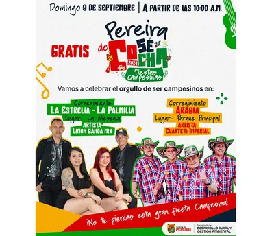 A partir de este domingo llegan las Fiestas Campesinas a los corregimientos de Pereira