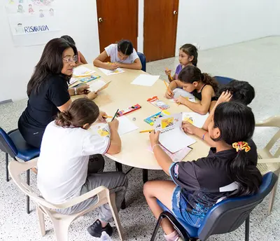 Talleres de lectura, escritura y oralidad para niños, en la biblioteca satélite Hugo Ángel Jaramillo